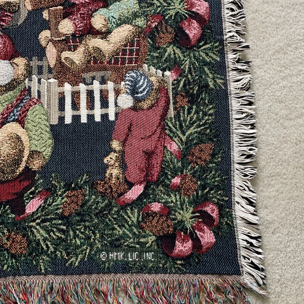 Cherished Teddies Holiday Blanket